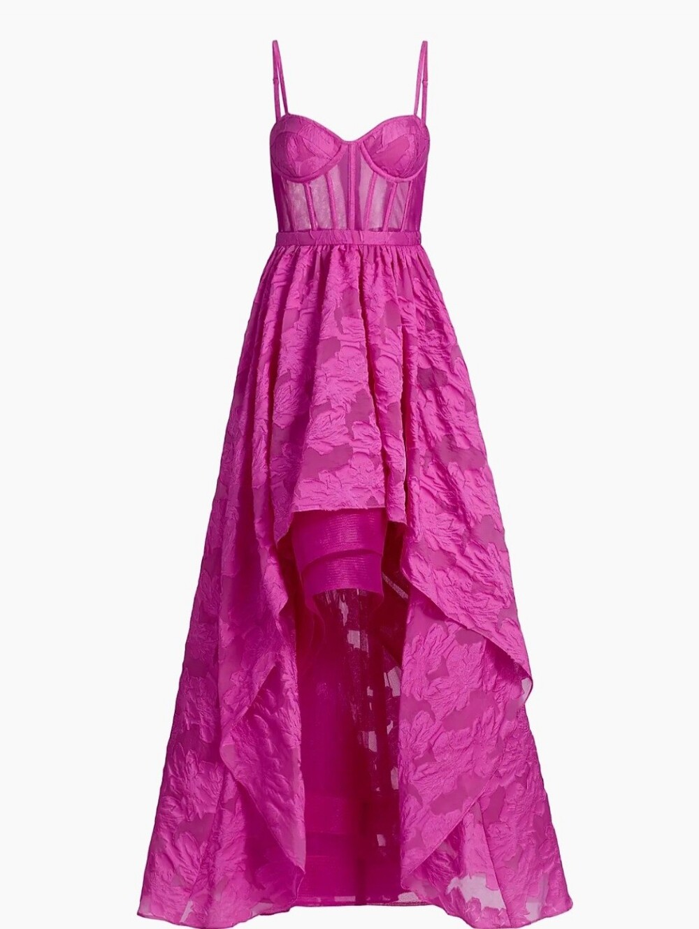 BCBG MaxAziria Organza Tulle Gown